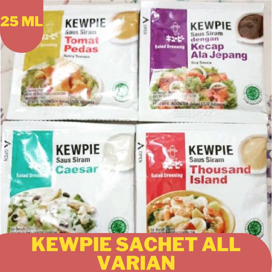 Jual Kewpie Saus Siram Salad Dressing Sachet 25mL Shopee Indonesia