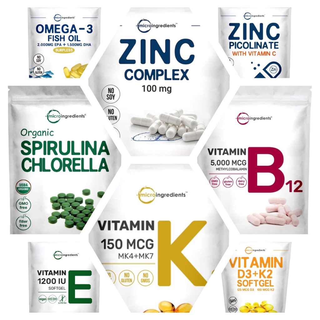 Jual Magnesium Citrate, Dim, Zinc Complex, Omega3, Vitamin E, Vitamin B12, Vitamin K2, Vitamin