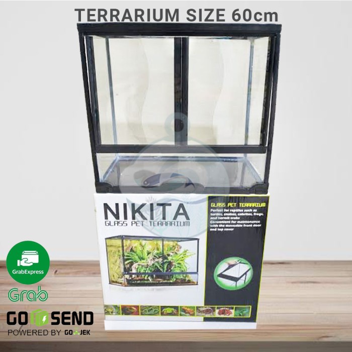 Jual Aquarium Terrarium Nikita 60 CM Kandang Reptil Gex Iguana Gecko