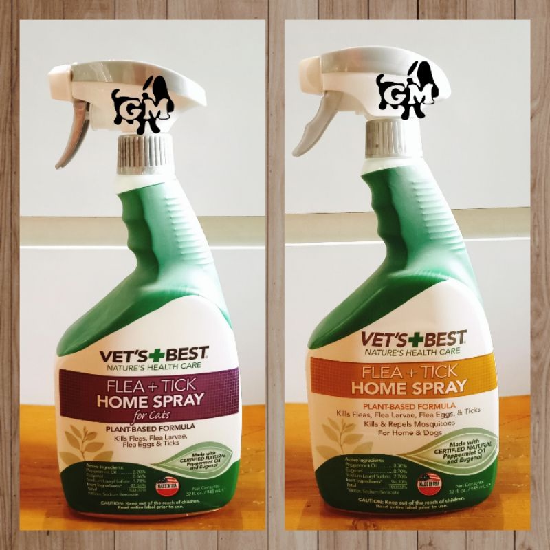 Jual Vet's Best Flea Tick Home Spray 32oz 945ml Semprotan Anti Kutu ...