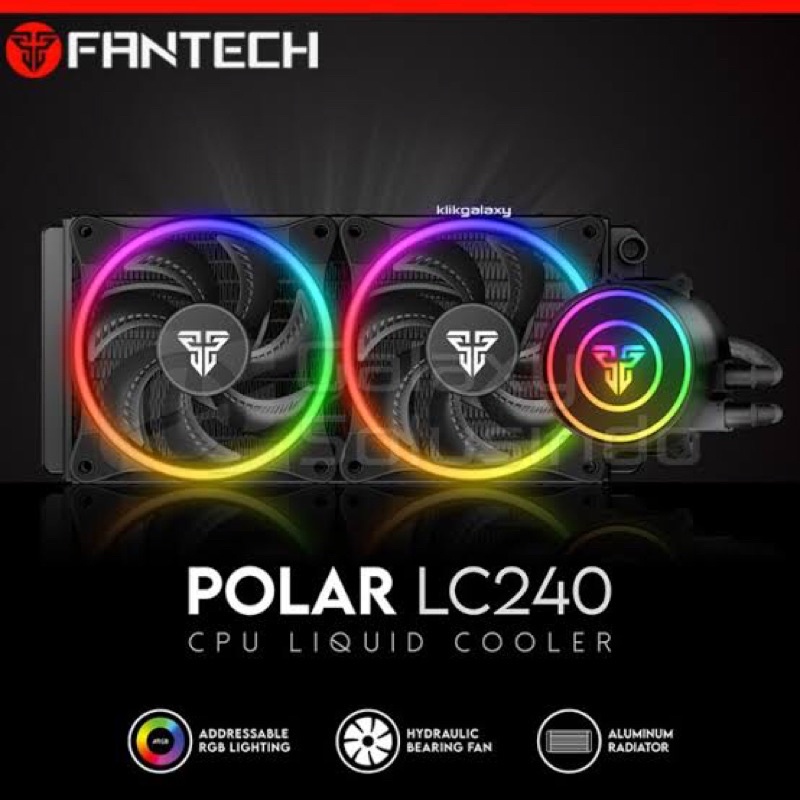 Jual Liquid Cooler PC Fantech Polar LC240 Pendingin CPU Cooler PC
