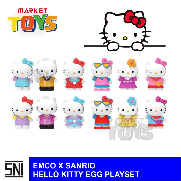 Hello kitty cheap egg playset