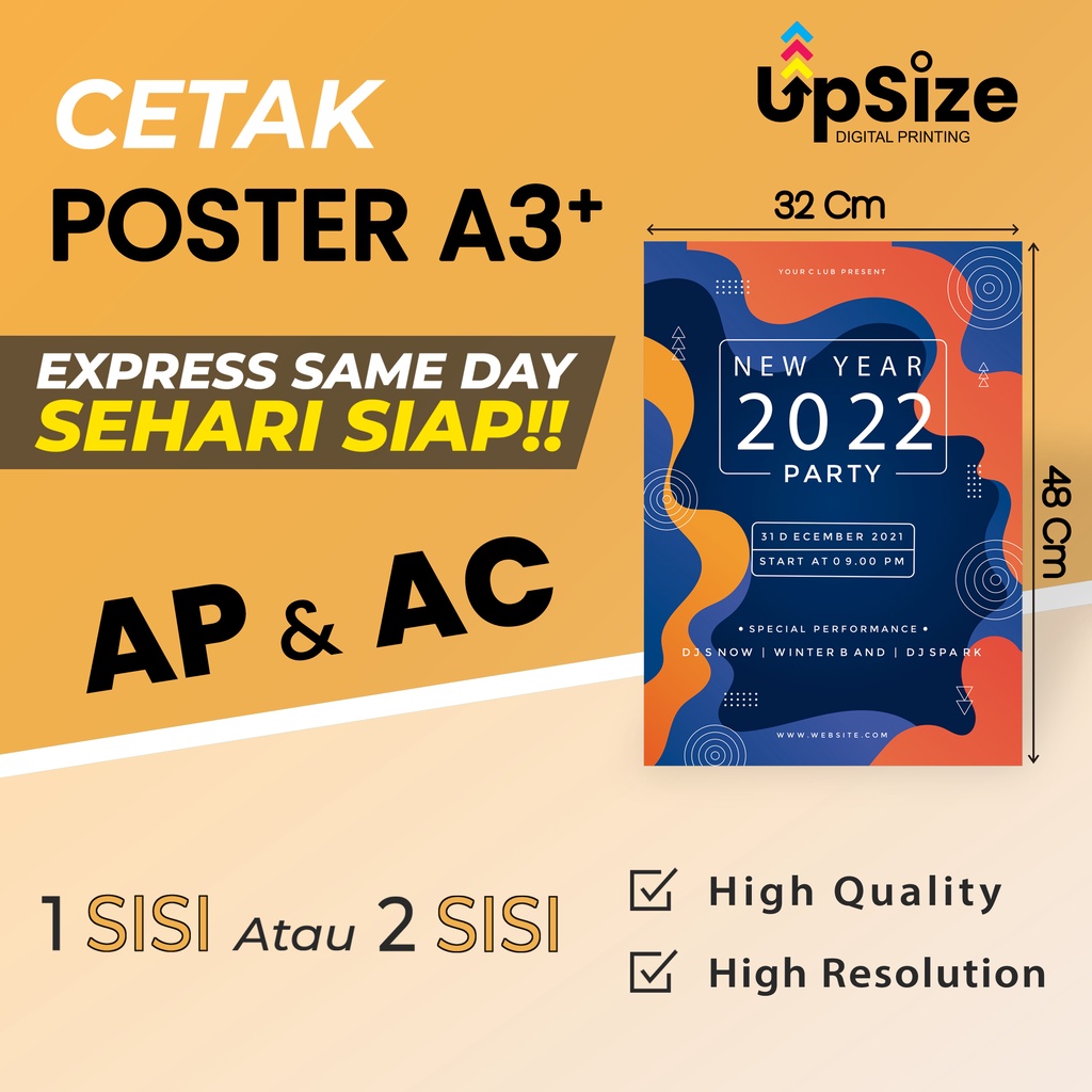 Jual POSTER A3+ - BAHAN ART PAPER, ART CARTON, MATTE PAPER - EXPRESS