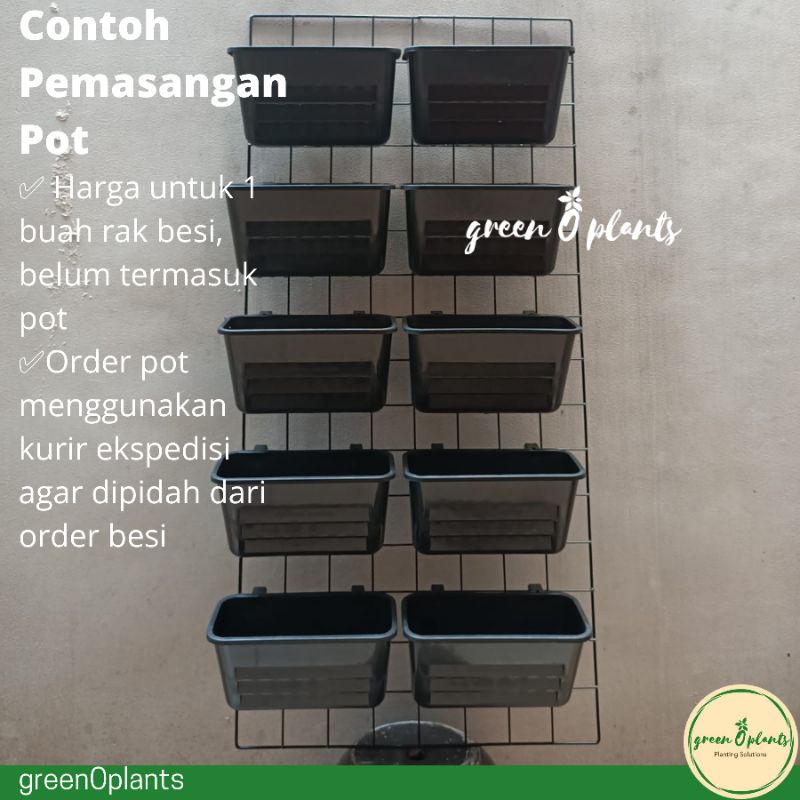 Jual Rak Besi Tanaman Dinding Vertikal Vertical Garden 95cm × 45cm ...