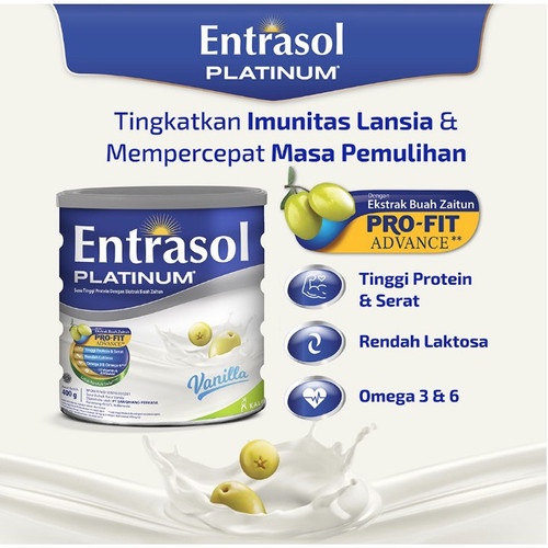 Jual ENTRASOL PLATINUM 800GR (VANILLA) | Shopee Indonesia