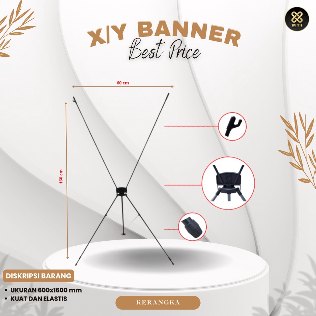 Jual X Banner Rangka / Rangka X Banner / Banner 60x160cm / Rangka ...