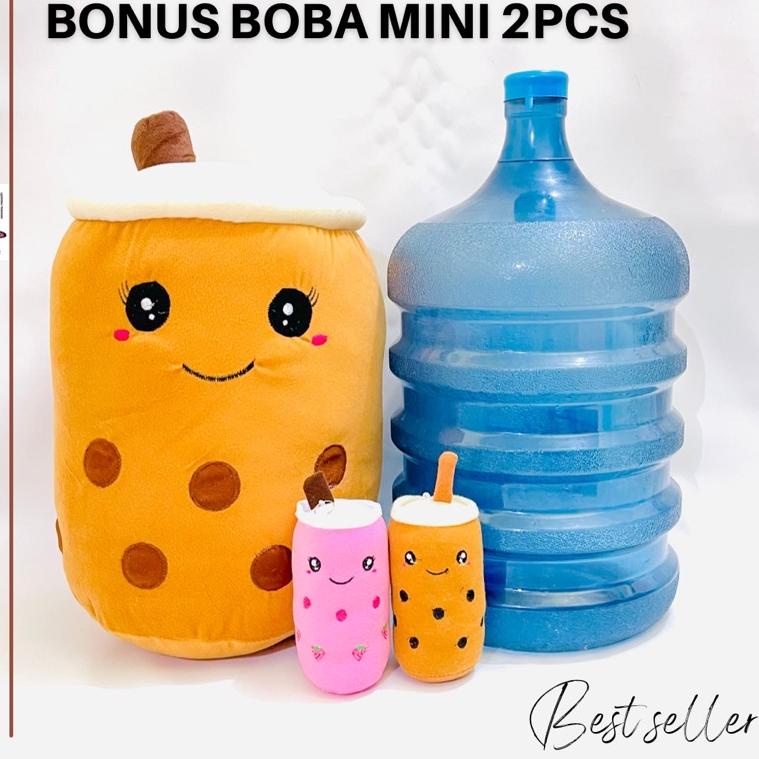 Jual REKOMENDASI Boneka Boba Jumbo Besar Bonus 2pcs Boba Mini Original ...