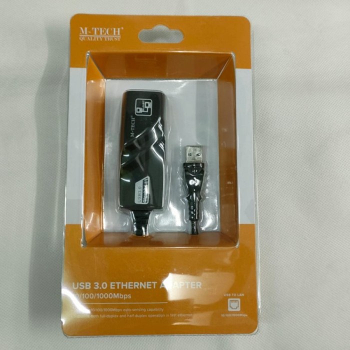 Jual M-Tech USB 3.0 to LAN Cable 10/100/1000Mbps - USB to LAN GIGABIT ...