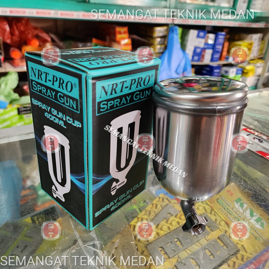 Jual TABUNG SPRAY GUN NRT PRO F75 F100 K2 K3 R2 R3 400ML 400 ML CC CUP ...