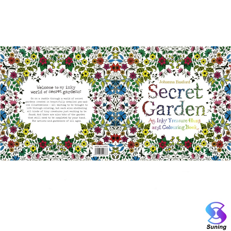 Jual Taman Rahasia-24 Pages Buku Mewarnai Dewasa Secret Garden