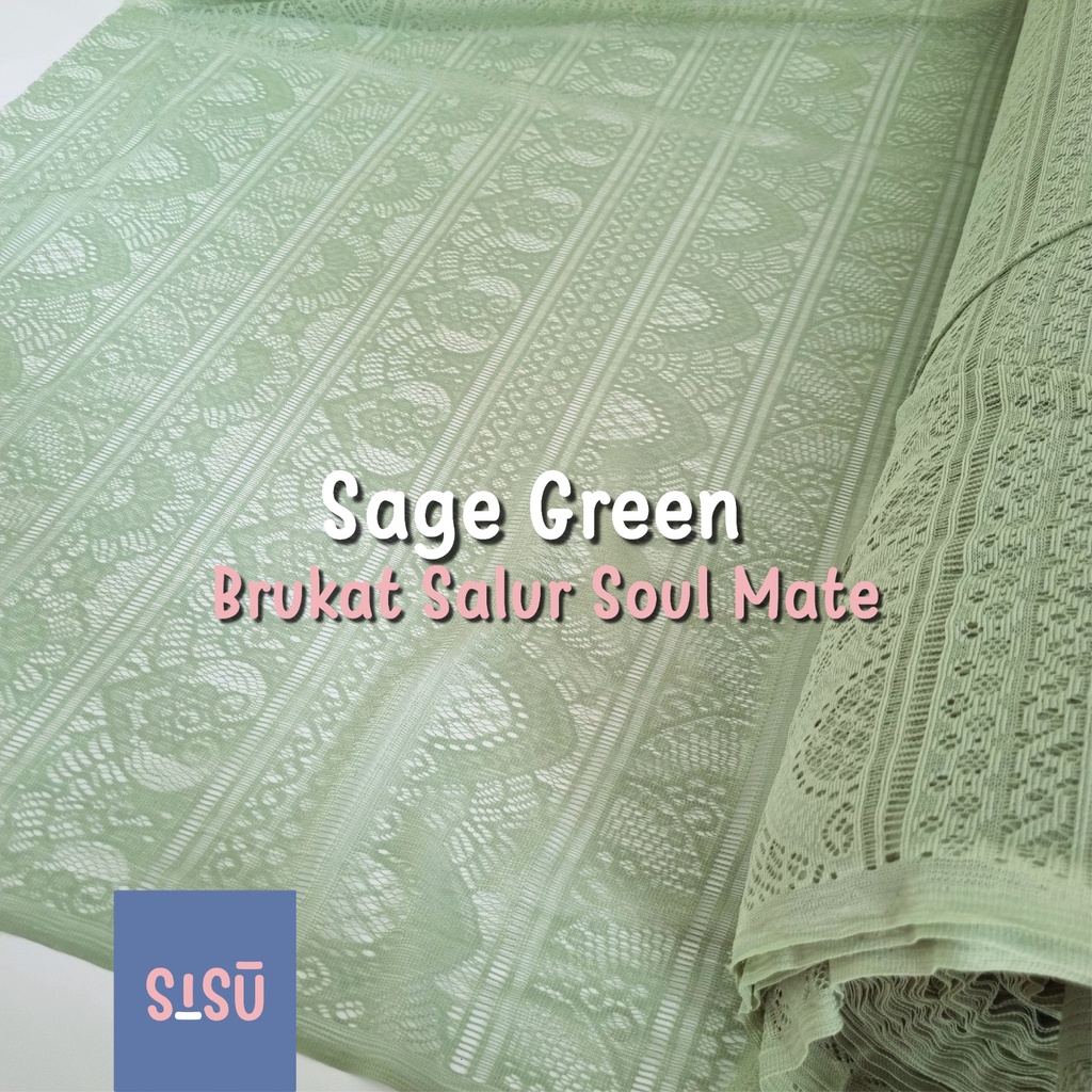 Jual 0,5 Meter Kain Brukat malika Brokat Lace Tile Tulle Meteran Motif ...