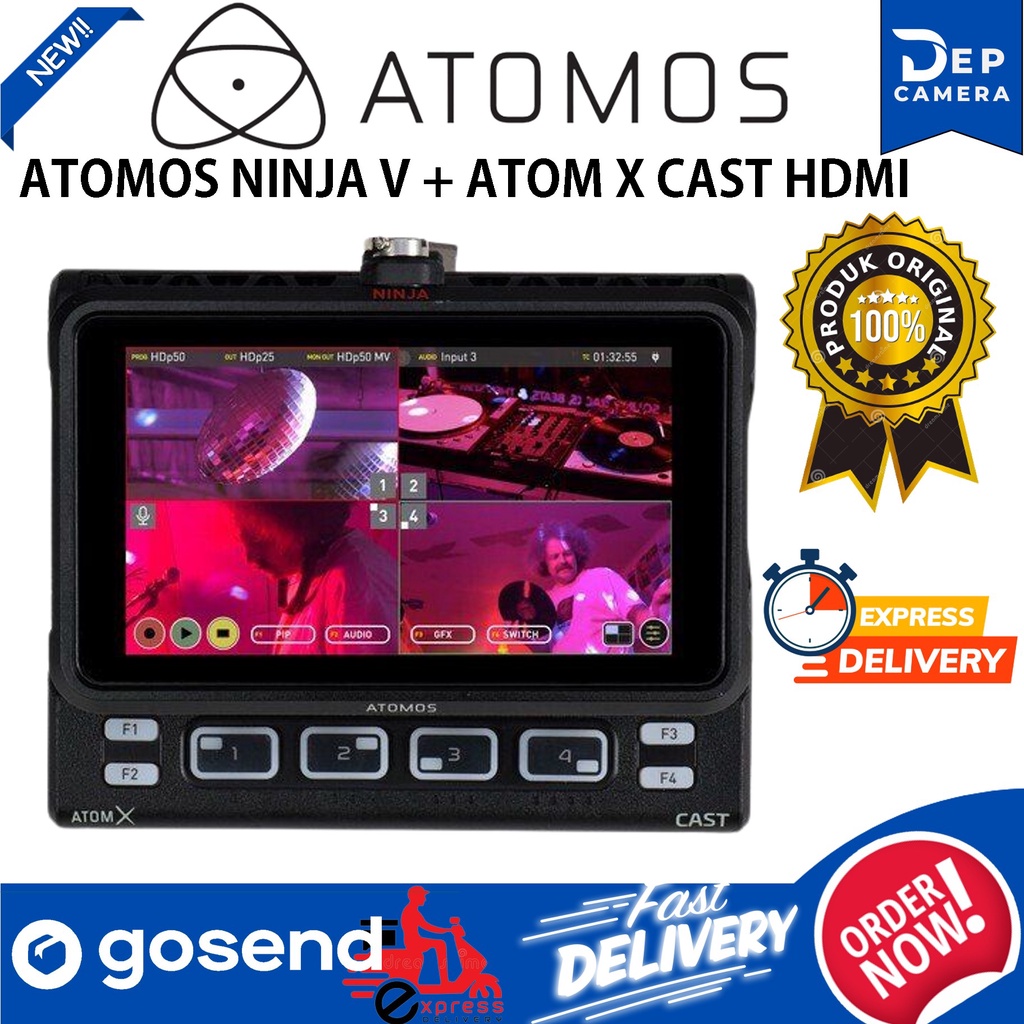 Jual Atomos Ninja V 5 Inch 4K HDMI + AtomX Cast HDMI Recording Monitor ...