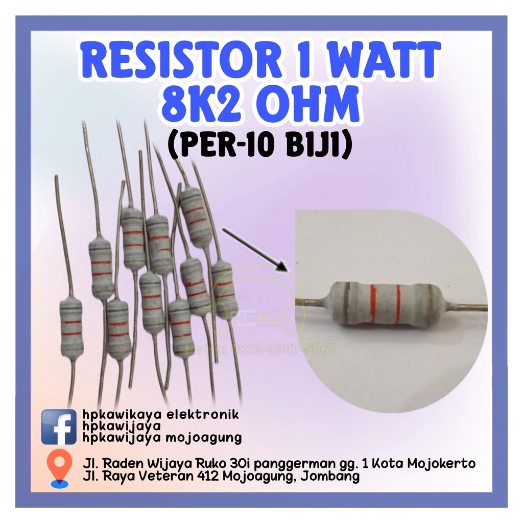 100pcs 8.2K ohm 8K2 1/4W 1/4 Watts 0.25W +/-1% Metal Film