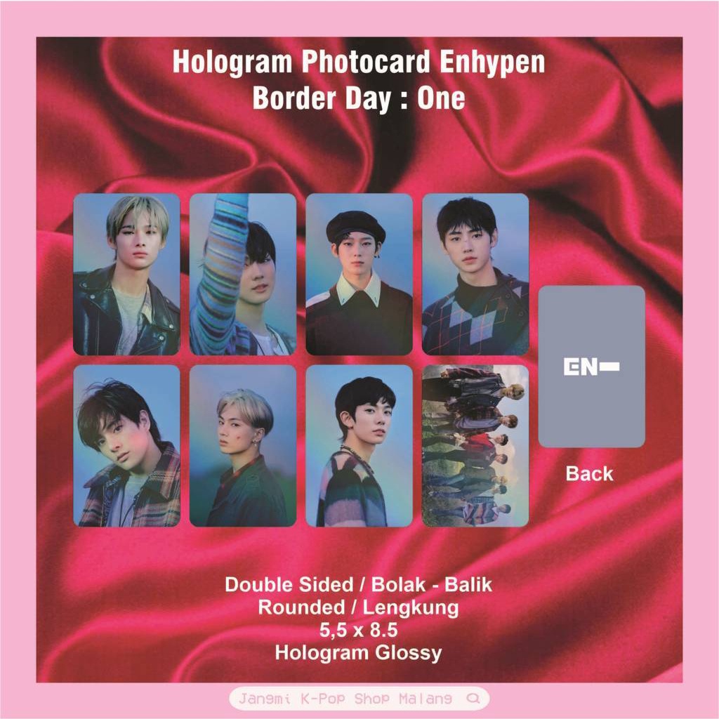 Jual Hologram Photocard Enhypen - Border Day One / Given Taken ...