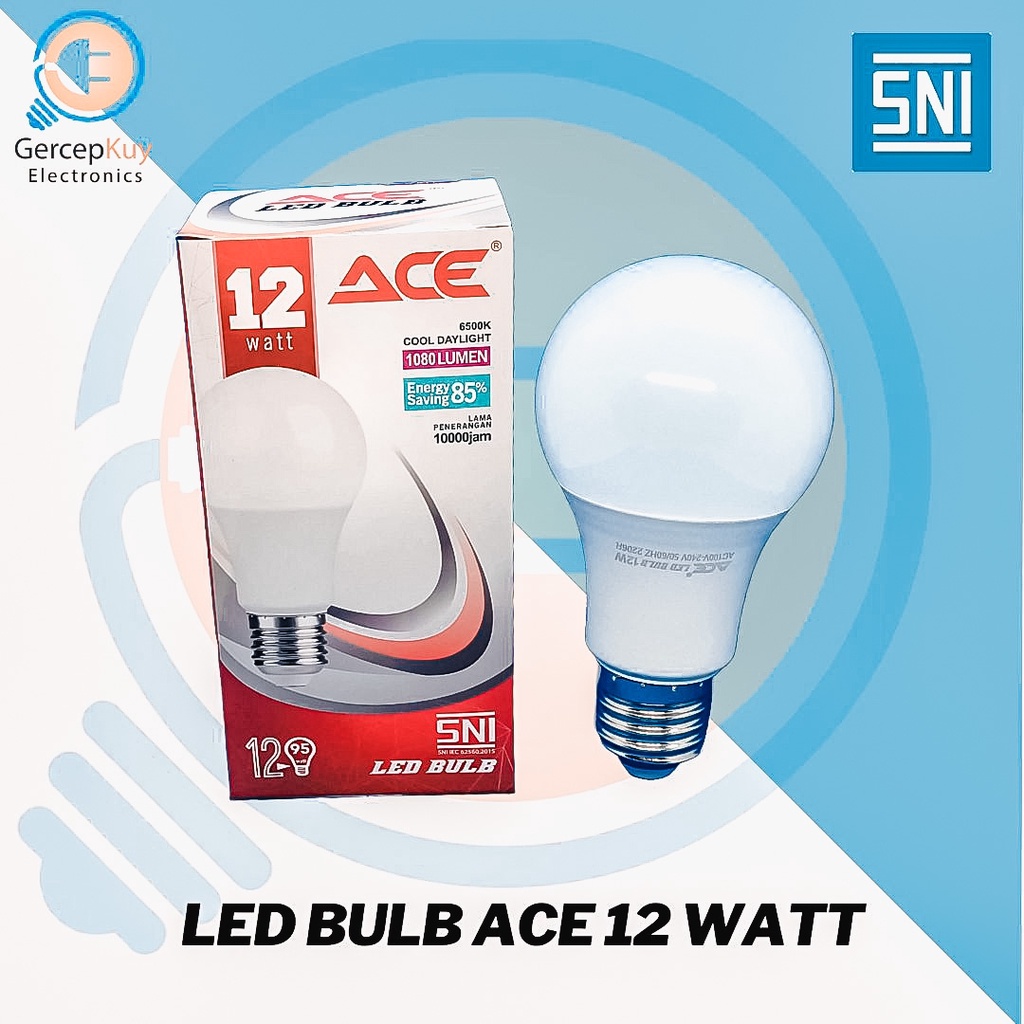Jual Lampu LED Bulb ACE 12 Watt KUNING E27 | Shopee Indonesia