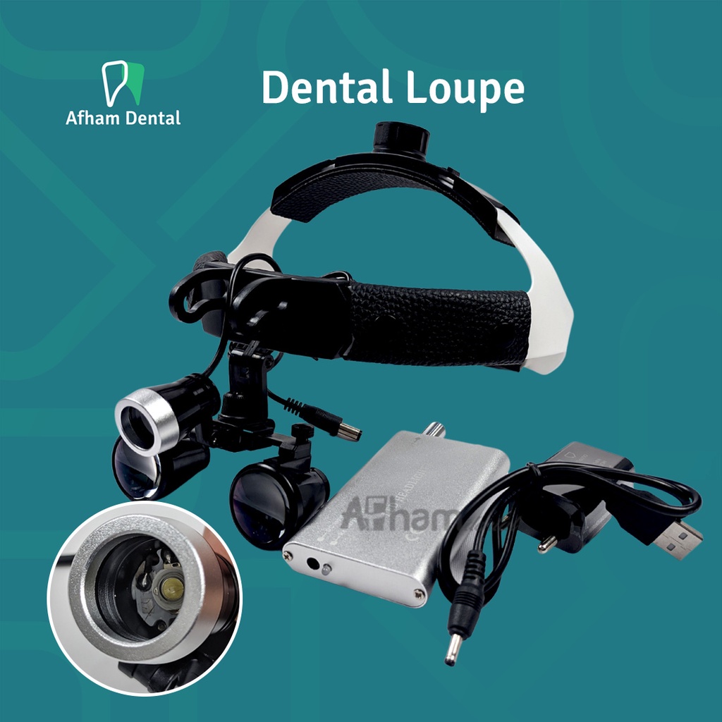 Jual Dental Loupe Lup Headgear Headband + Led Shopee Indonesia