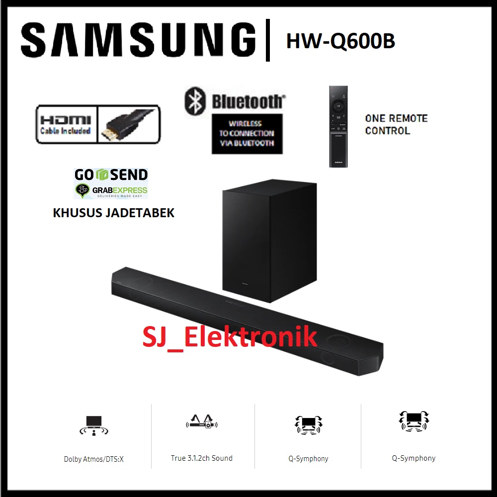 Jual (KHUSUS GOJEK) Soundbar Samsung HWQ600B Dolby Atmos 3.1.2Ch