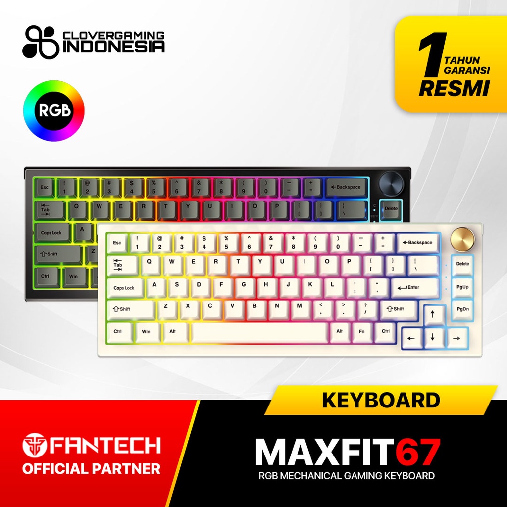 Jual Fantech MAXFIT67 RGB Wireless RGB - MAXFIT 67 MK858 Mechanical ...