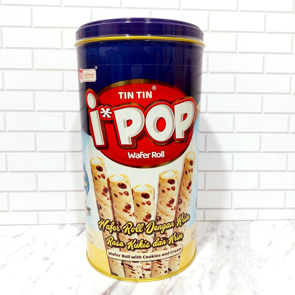 Jual MARINDO WAFER IPOP COOKIES N CREAM 330 GRAM | BISKUIT STICK ROLL ...