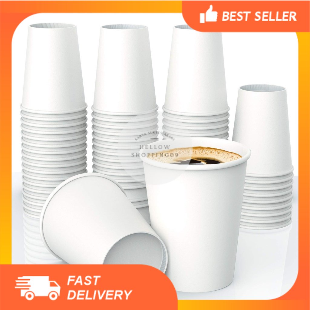 Jual Adk C407 1 Pcs Gelas Paper Cup Gelas Kopi Paper Cup 8oz Gelas Kertas Kopi Shopee 4330