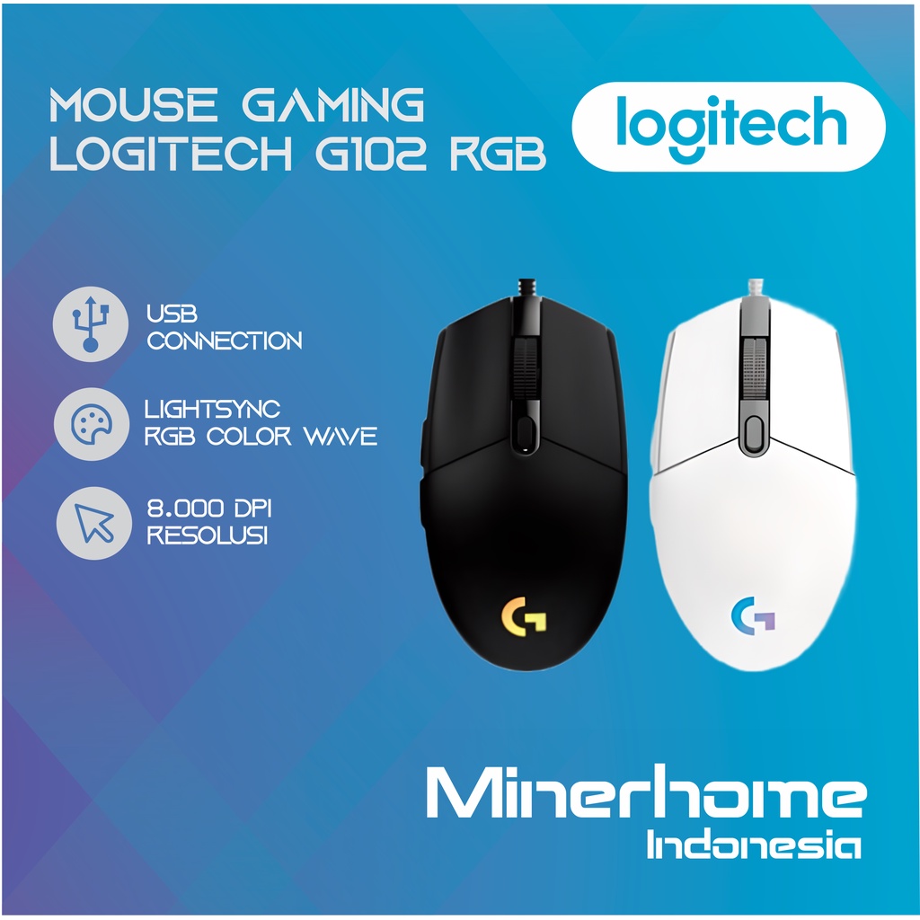 Jual Mouse Gaming Logitech G102 V2 RGB | Shopee Indonesia
