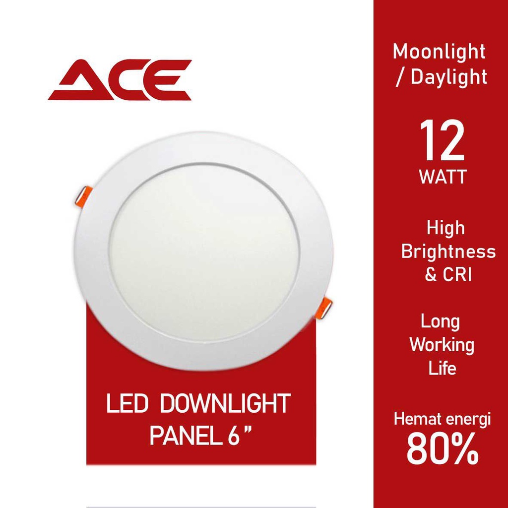 Jual Ace Lampu Led Downlight Panel Inbow Watt Shopee Indonesia