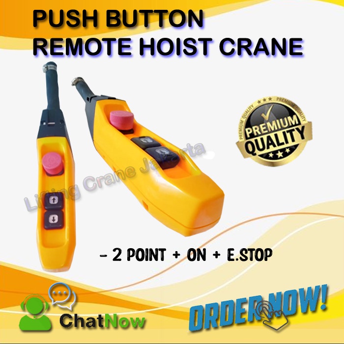 Jual Best Seller Remote Control Hoist Push Button Single Speed 2Tombol ...