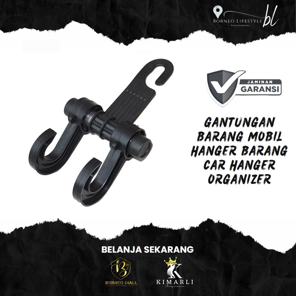 Jual Bm Gantungan Barang Mobil Hanger Barang Car Hanger Organizer By Borneo Mall Shopee