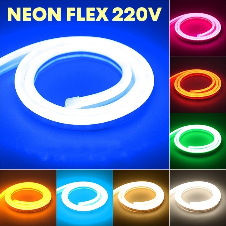 Jual Lampu Led Neon Flex Selang 220v Meteran 1m 50m Flexible Sign Strip