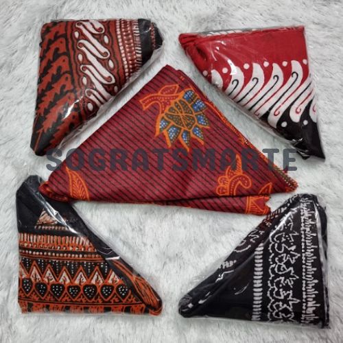 Jual Udeng SOLO SEGITIGA Banyak Motif Iket Udeng Kepala Segitiga