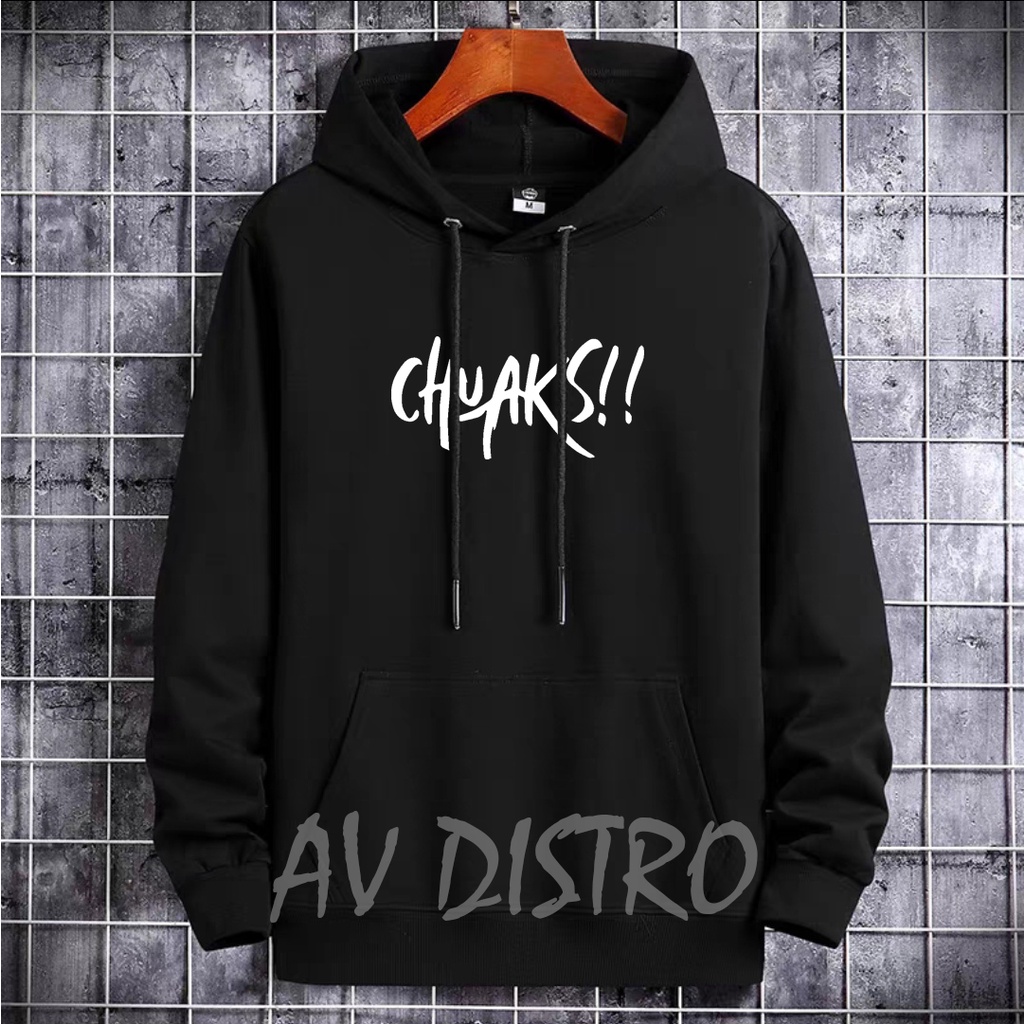 Jual Sweater Hoodie Chuaks Distro Premium Quality Pria Wanita Bahan