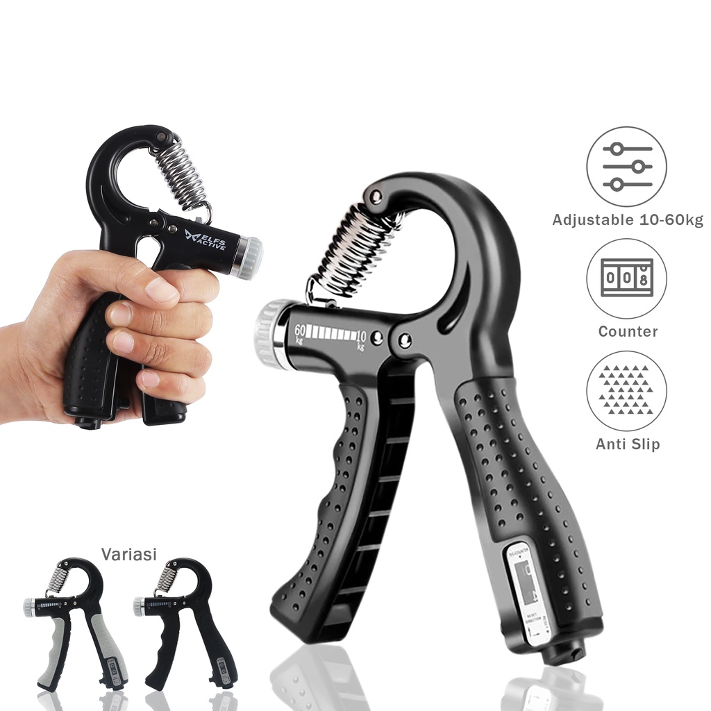 Jual Hand Grip 1060kg Adjustable Counter Olahraga tangan Fitness