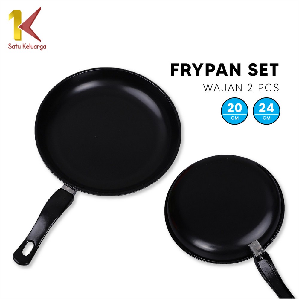 Jual Satu Keluarga Teplon Frypan Set In Cm Dan Cm C Teflon