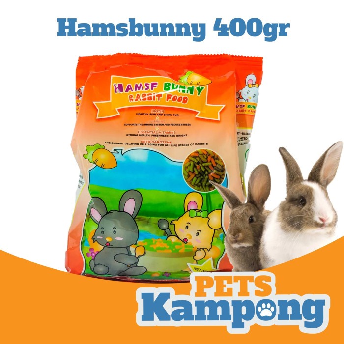 Jual HamsfBunny - Makanan Kelinci Rabbit food HamsfBunny 400gr | Shopee ...