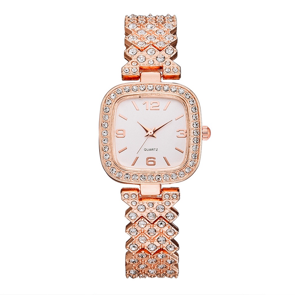 Jual JAM TANGAN WANITA RANTAI GOLD PESTA NIDAE JAM121G1 KOTAK CANTIK