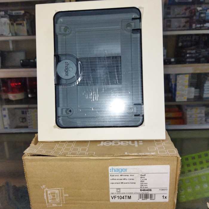 Jual Box MCB Hager VF104TM 4 grup group inbow IB | Shopee Indonesia