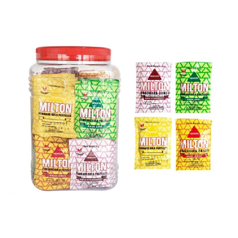 Jual Permen milton pastilles rasa buah 1 toples candy | Shopee Indonesia