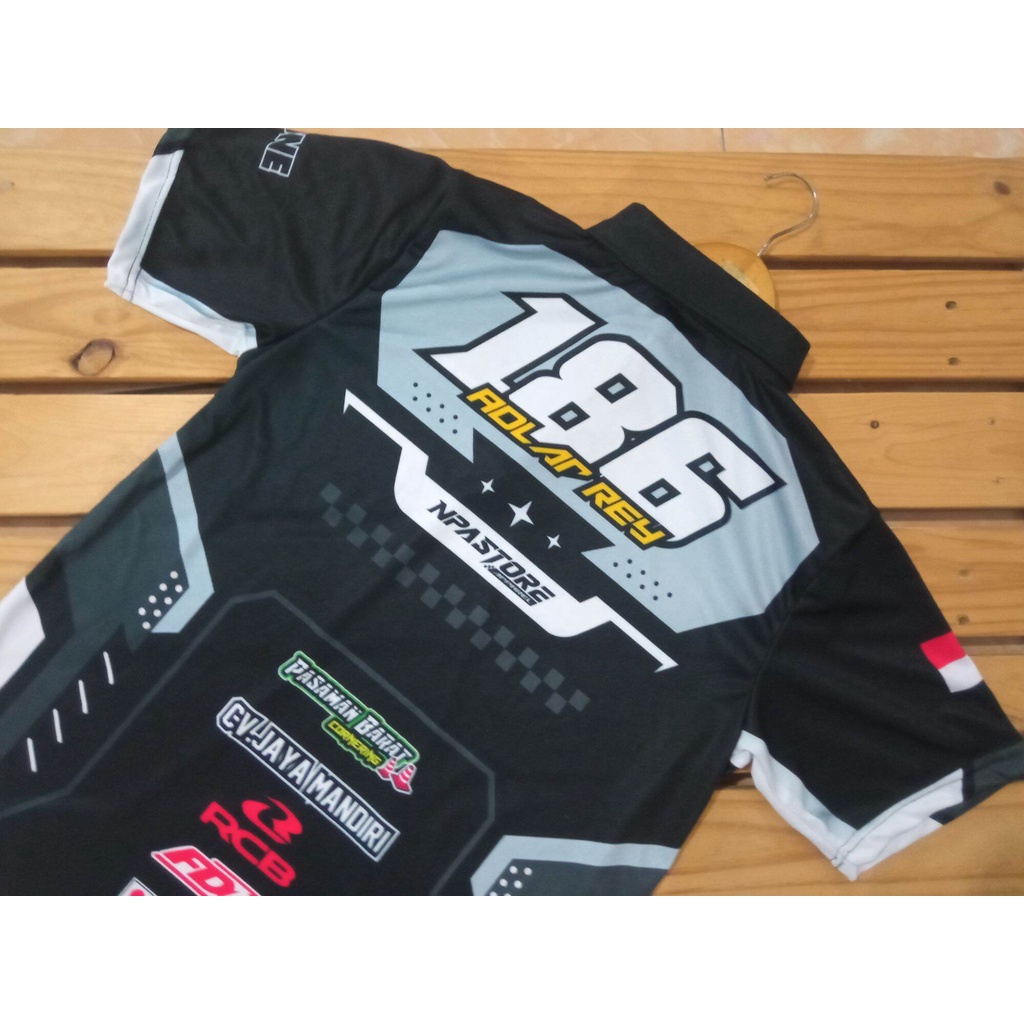 Jual Jersey Baju Kerah Racing Balap ABRT Full printing bisa ganti nama ...