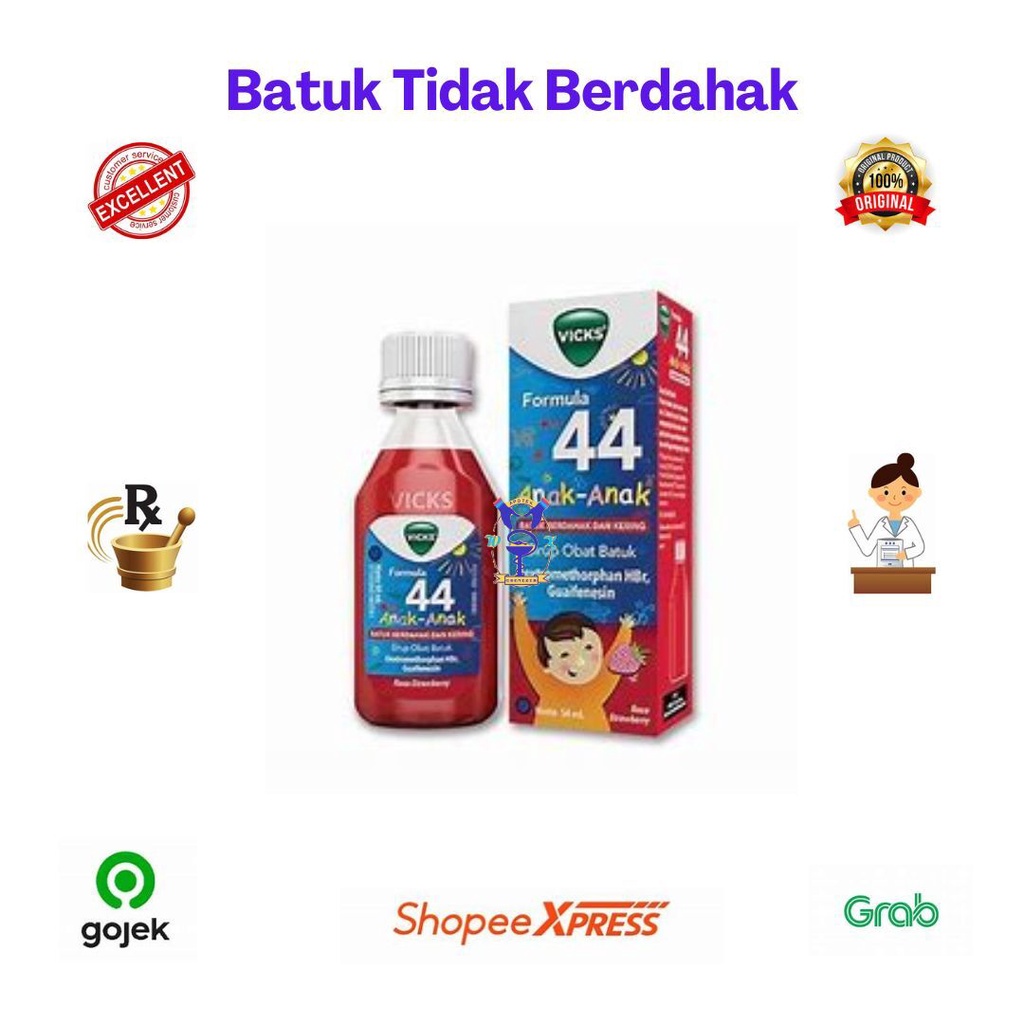 Jual Vicks Formula 44 Anak Sirup Strawberry 54ml Shopee Indonesia