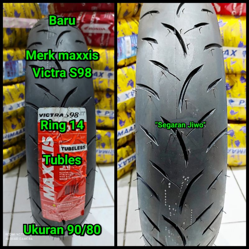 Jual Ban Tubles Motor Matic Ring Ukuran Merk Maxxis Victra S Ban Depan Honda Vario