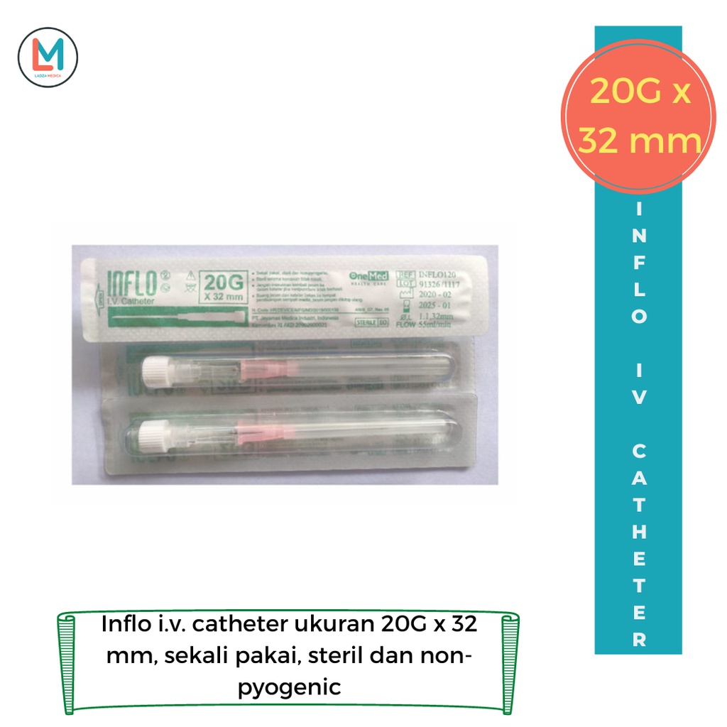 Jual Inflo IV Catheter Abbocath Ukuran 20G Shopee Indonesia
