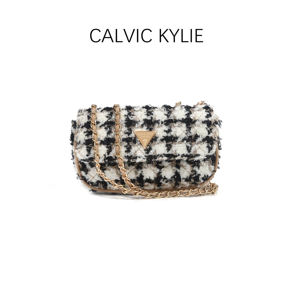 Jual CALVIC KYLIE New Tas Wanita Shoulder BagTweed Rajut/Sling Bag Mini ...