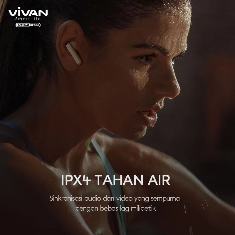 VIVAN TWS Infinity GT Series Earphone BT 5.3 Playtime 40 Jam Headset Earbuds GT2 Garansi 12 Bulan