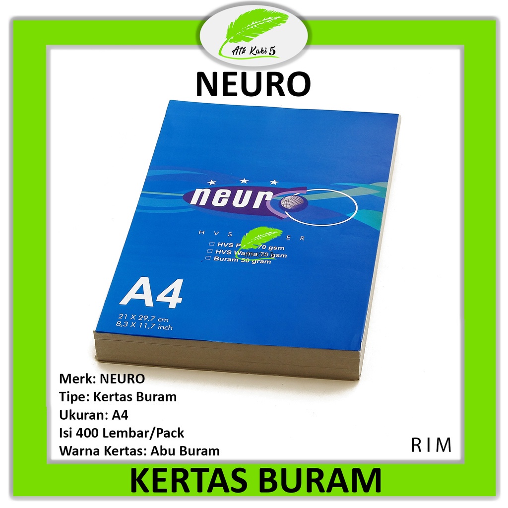 Jual NEURO - Kertas Buram / Kertas Koran A4 -1 Rim | Shopee Indonesia