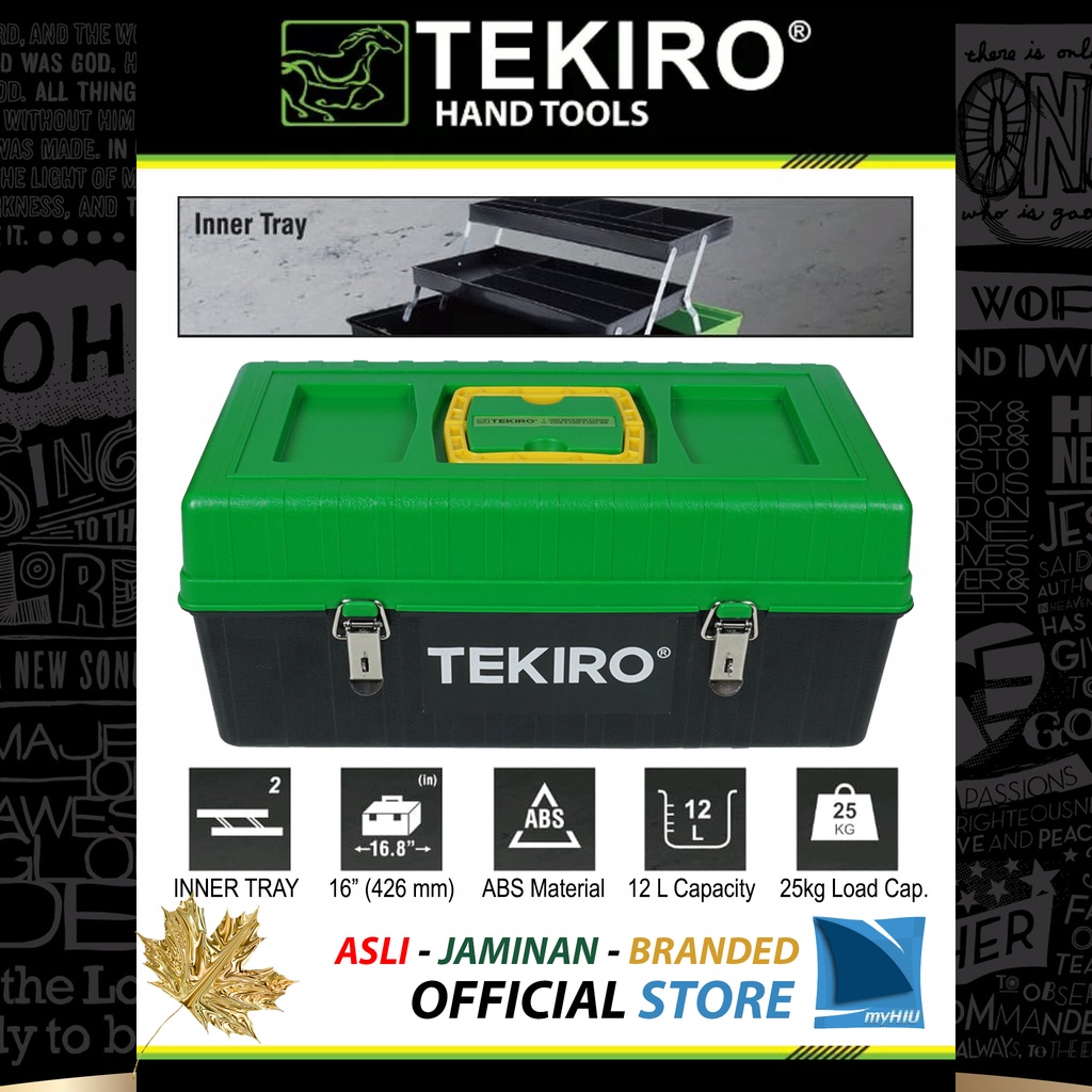 Jual Tool Box 3 Susun 42 x 23 x 18 cm Penyimpanan Kotak Mekanik ...