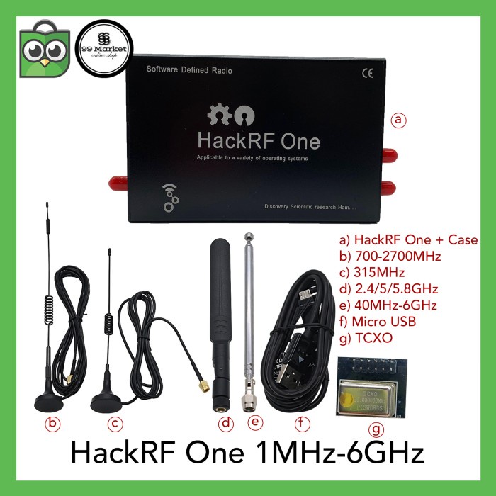 Jual Best Seller Hackrf One 1Mhz 6Ghz Sdr Development Board Havoc ...