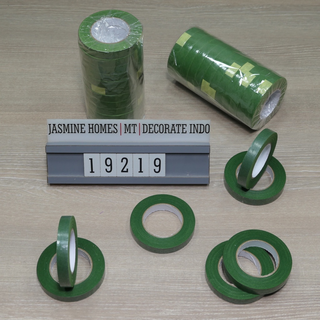 Jual Floral Tape Isolasi Bunga Hijau Untuk Merangkai Bunga Artificial