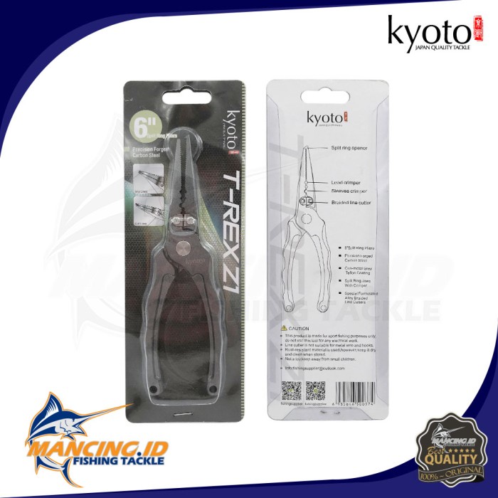 Jual Mancing Kyoto T-Rex Z1 Fishing Split Ring Pliers Tang Mancing Anti ...