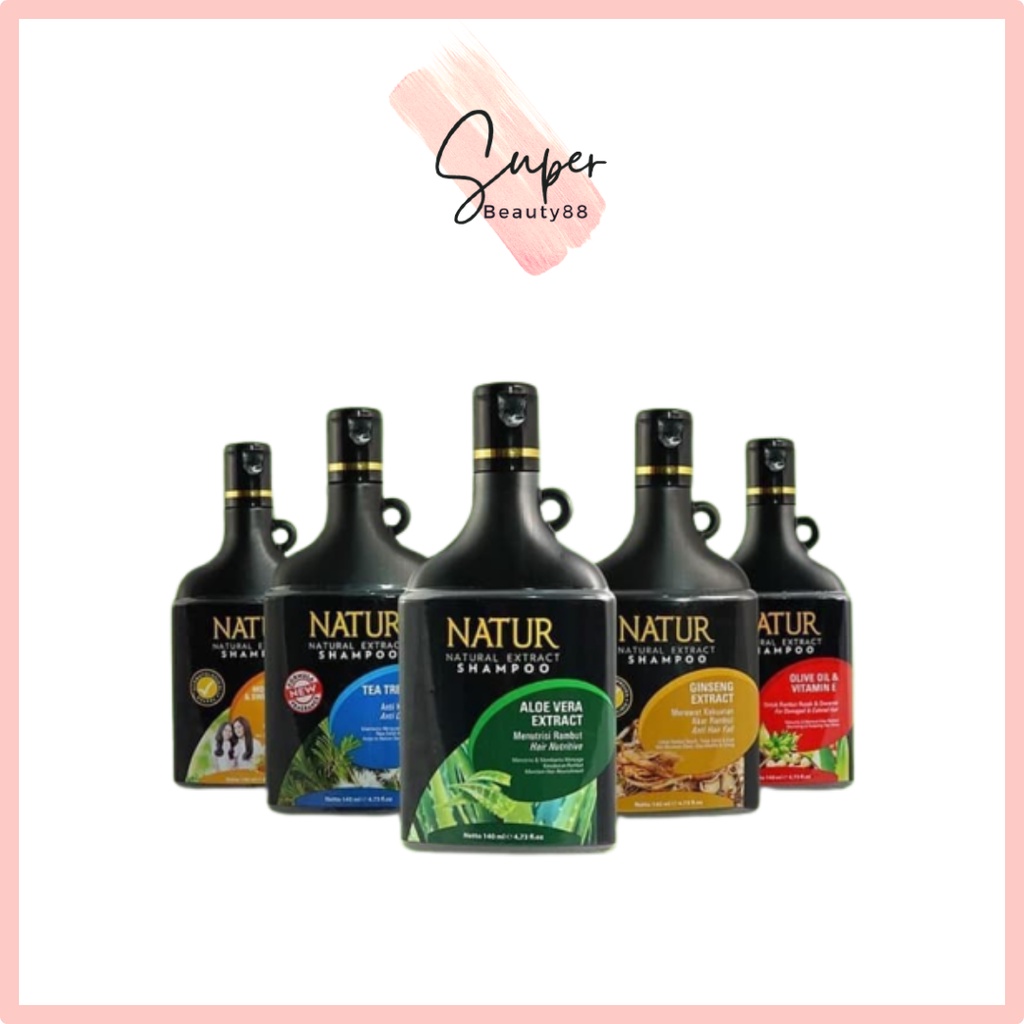 Jual NATUR Natural Extract Shampoo | Shampoo Herbal | Olive Oil ...