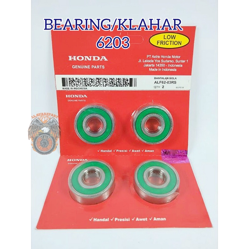 Jual Bearing Honda Klahar Kualitas Asli Ori Original Halus Dan